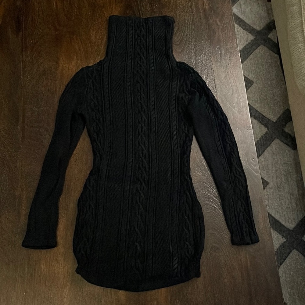 Black turtleneck sweater, size small